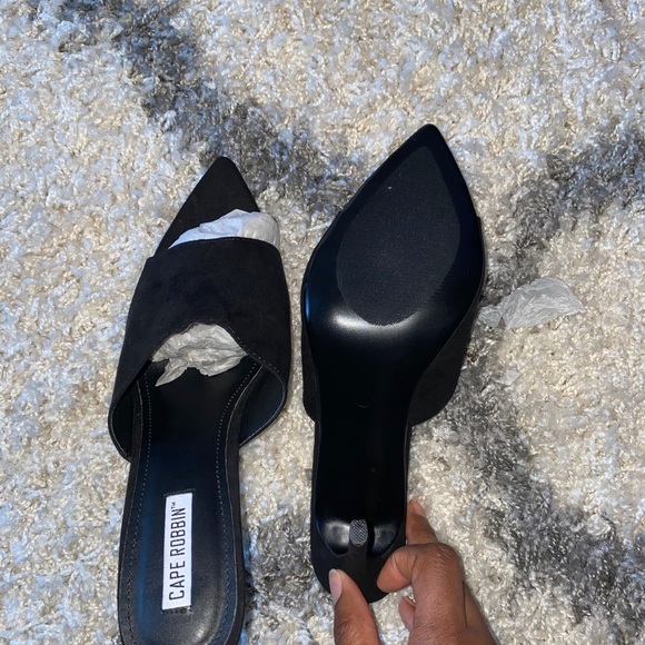 Cape Robbin Shoes - Black Mules